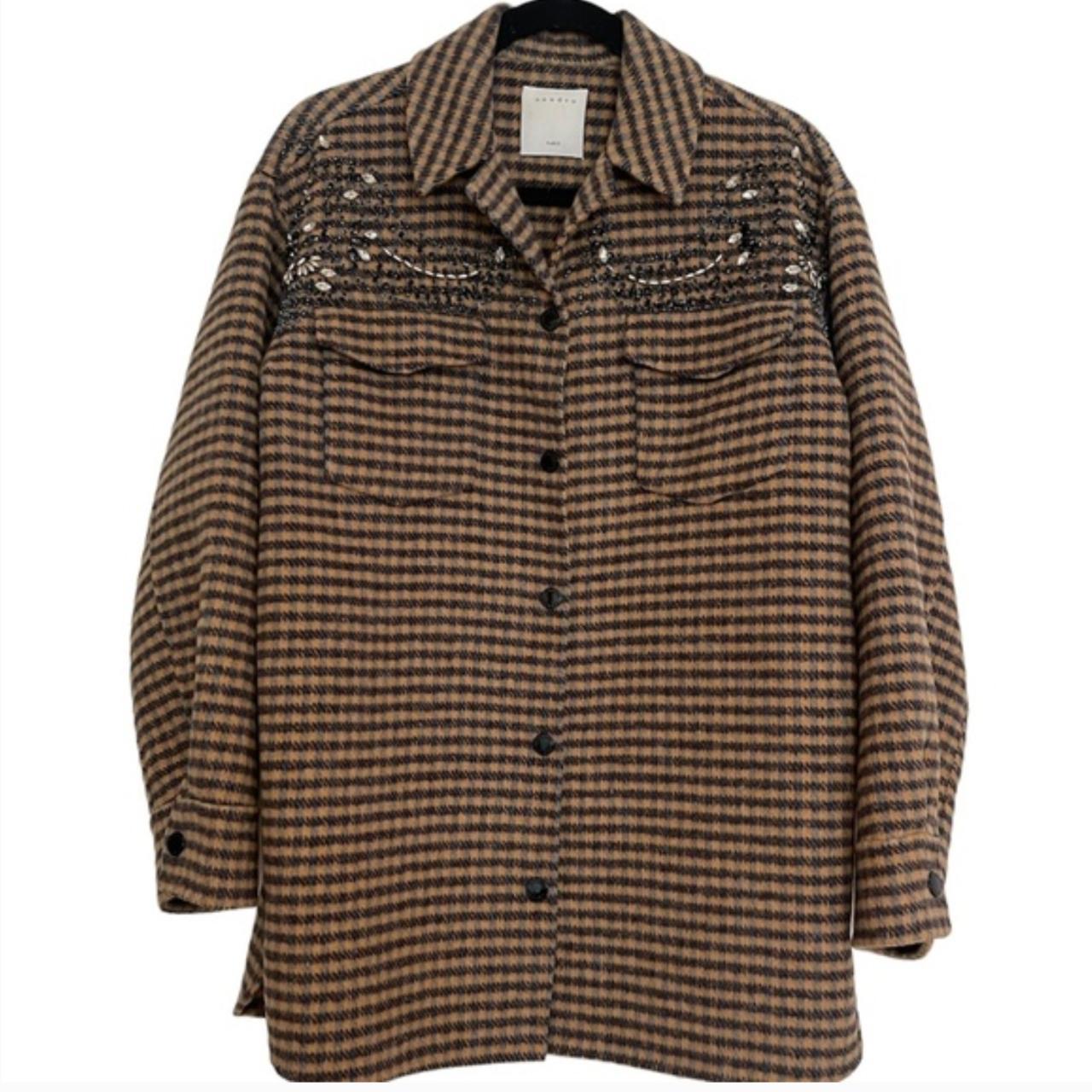 Sandro on sale plaid jacket