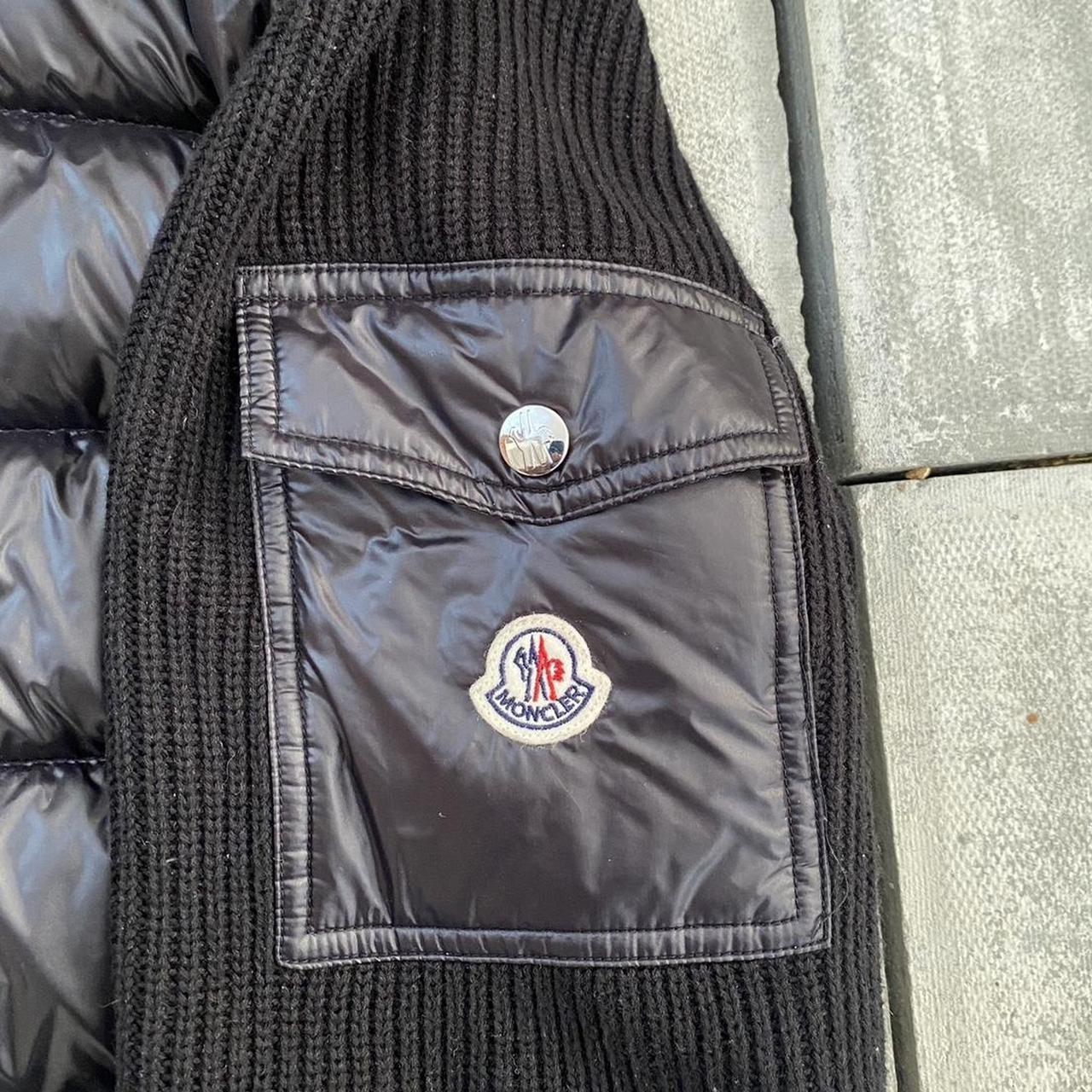 Moncler knitted down jacket Size XL In great... - Depop