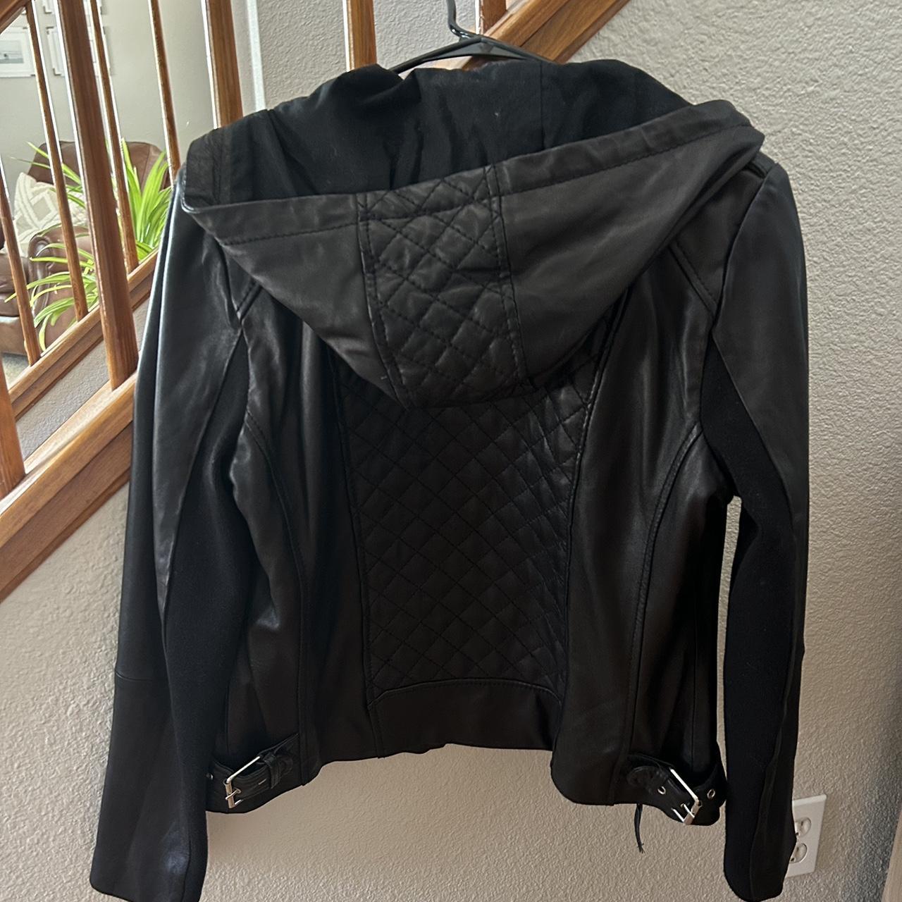 Michael Kors Quilted Leather Zip Up Jacket Size Depop