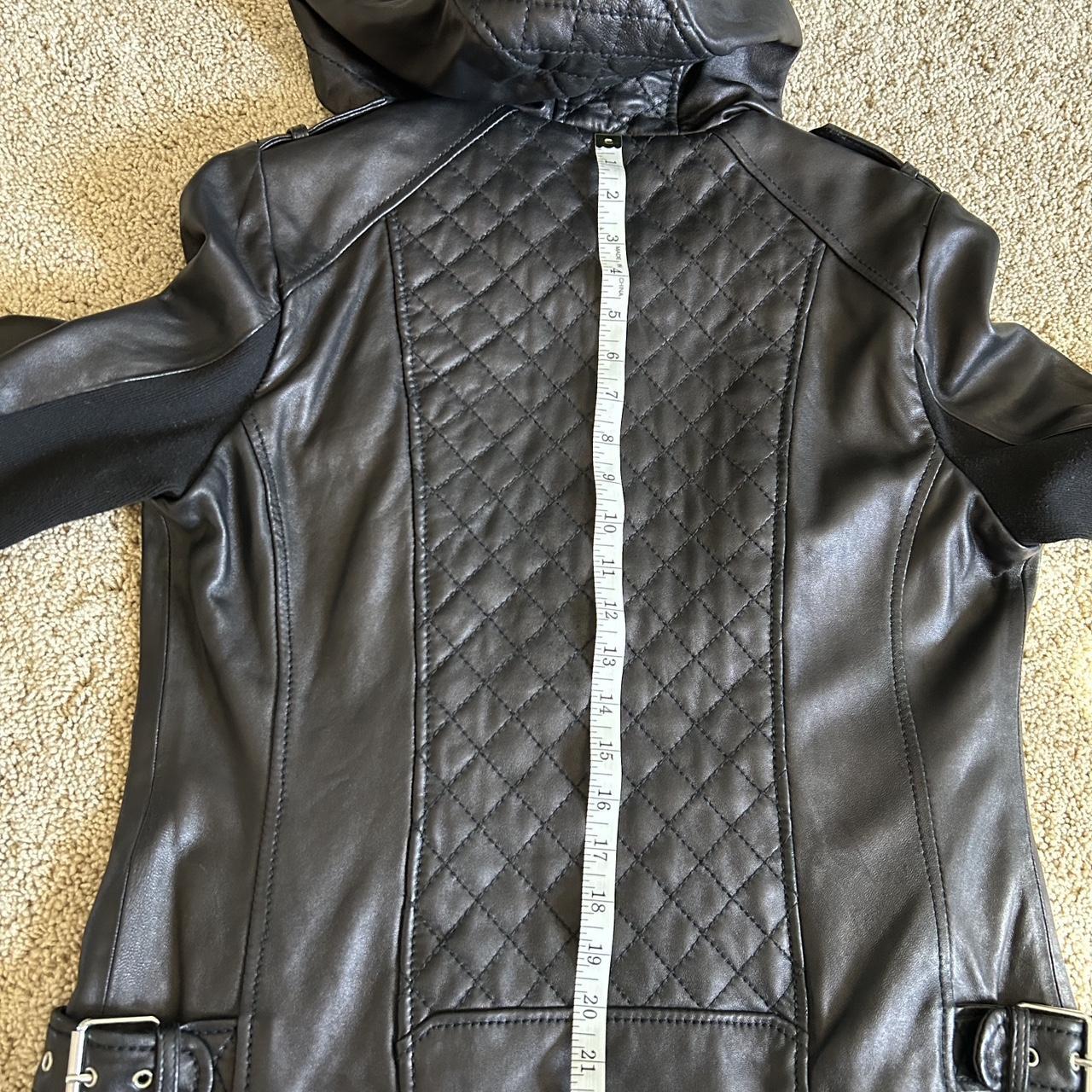 Michael Kors Quilted Leather Zip Up Jacket Size Depop