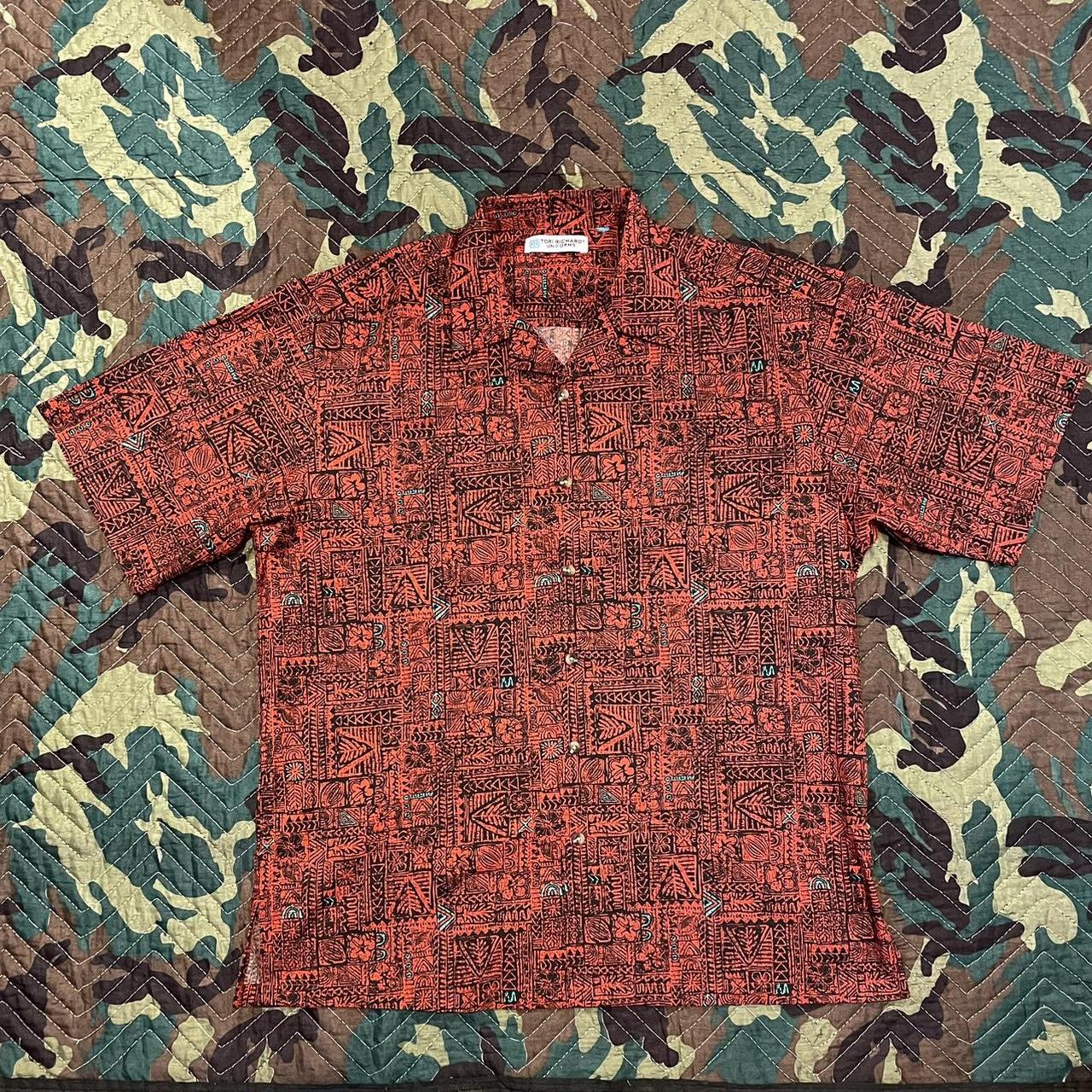 Hawaiian Polynesian Black And Red Shirts