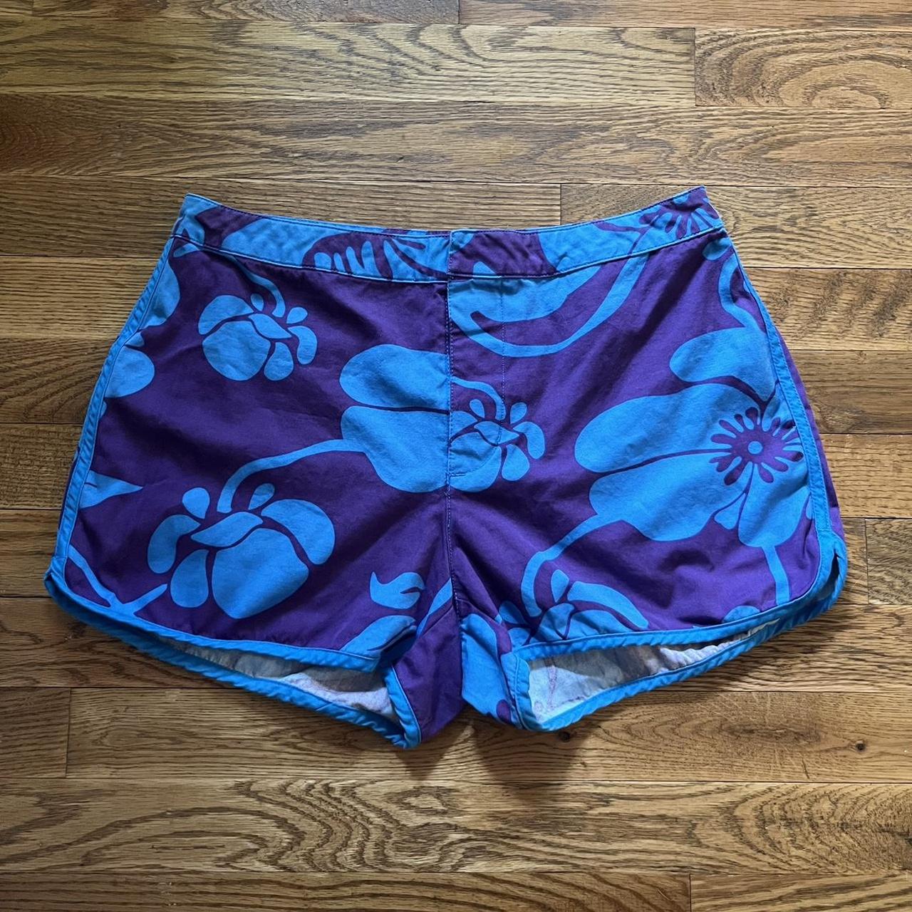 Paisley Print Swim Trunks Real nice navy blue - Depop