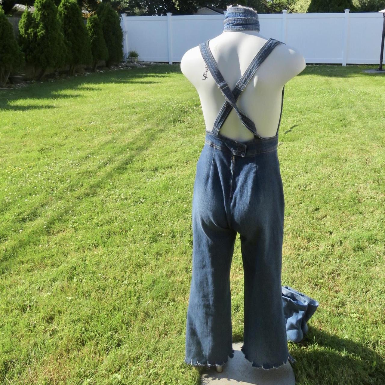 DOLLHOUSE DENIM JUMPSUIT ☆ frayed bottoms... Depop