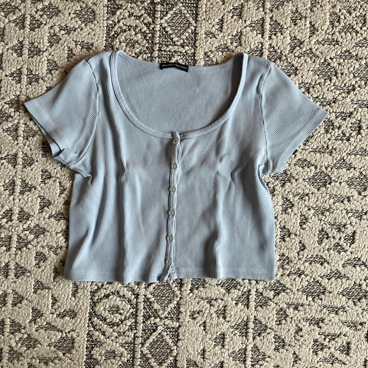 Brandy Melville baby blue top. Perfect for summer... Depop