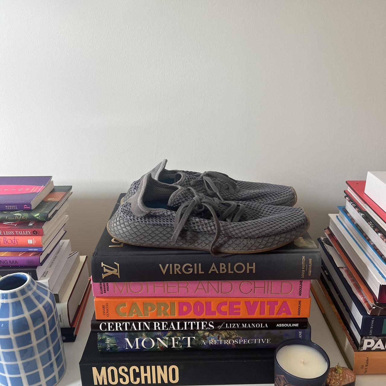 Adidas Grey Running Shoes - Slight Whole in Net - Depop
