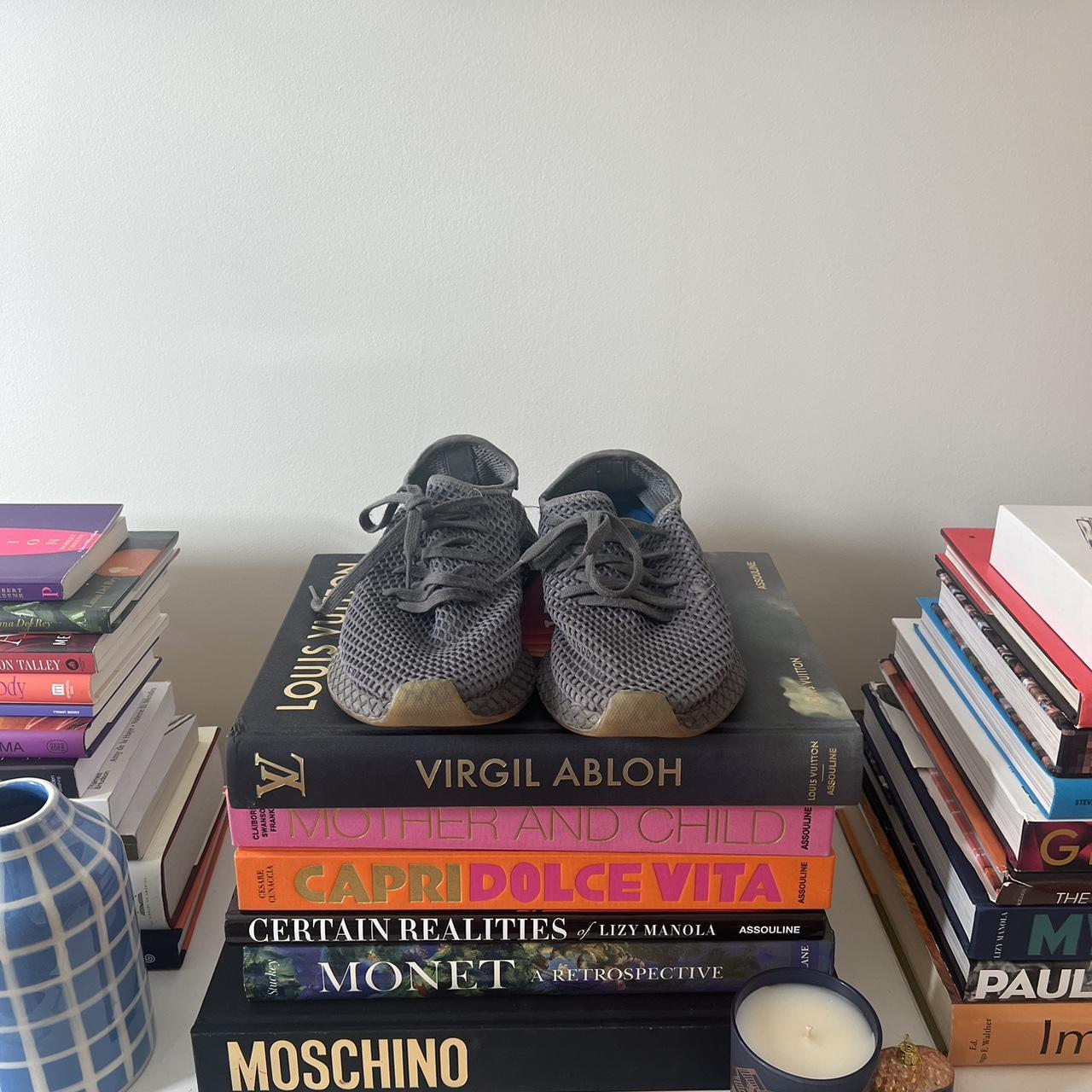 Adidas Grey Running Shoes - Slight Whole in Net - Depop