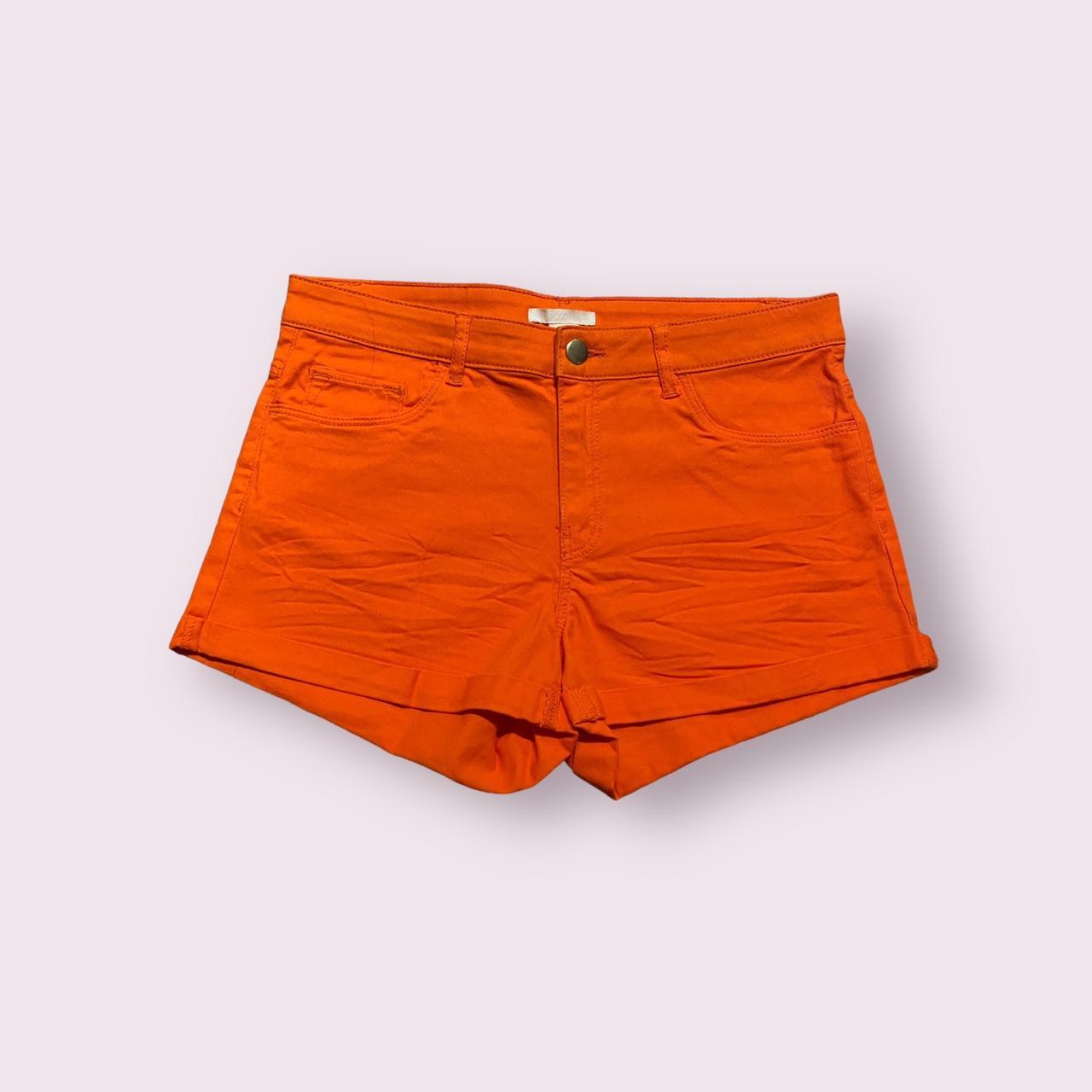 h&m orange shorts