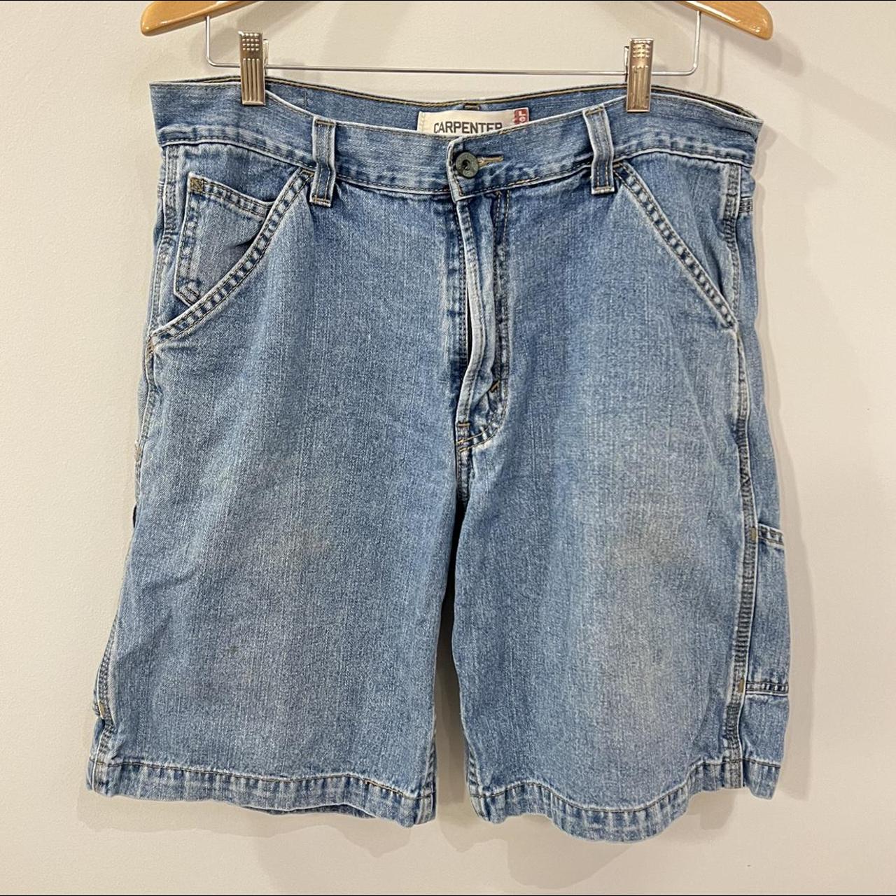 Vintage Denim Levi Carpenter Shorts Waist 34 Good... - Depop