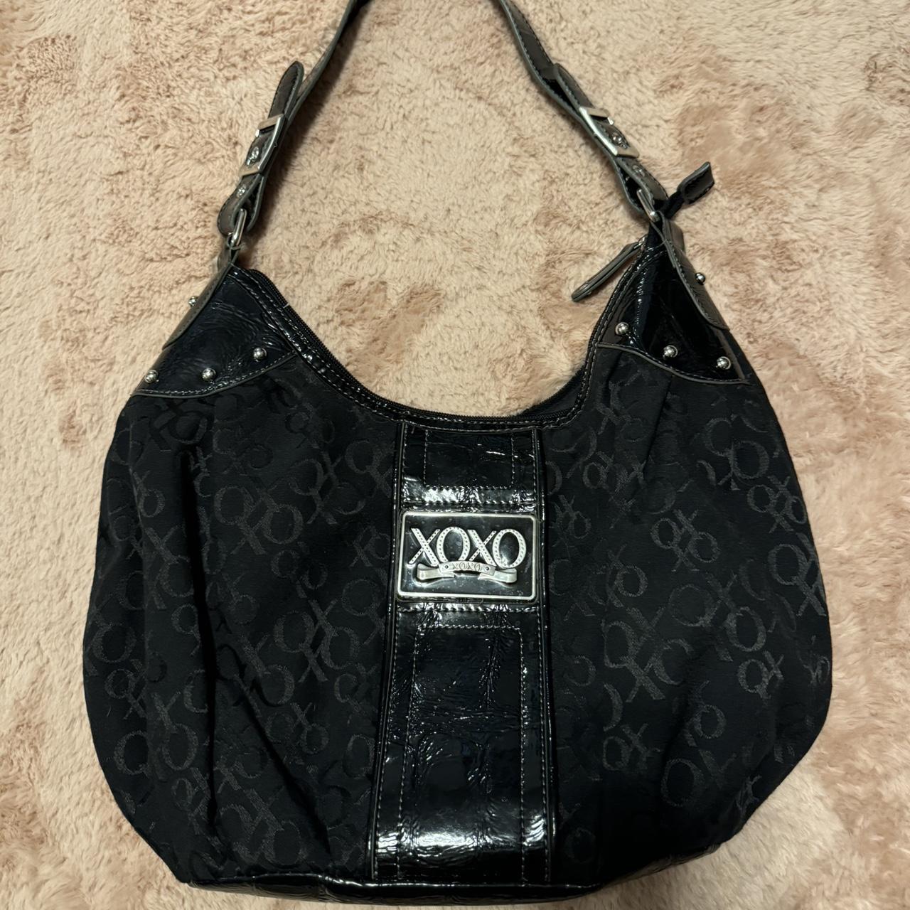2000s XOXO black and silver shoulder bag #mcbling - Depop