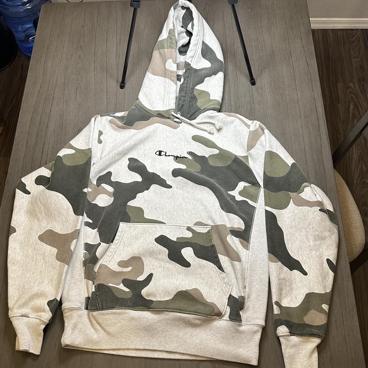 White camo hot sale champion hoodie