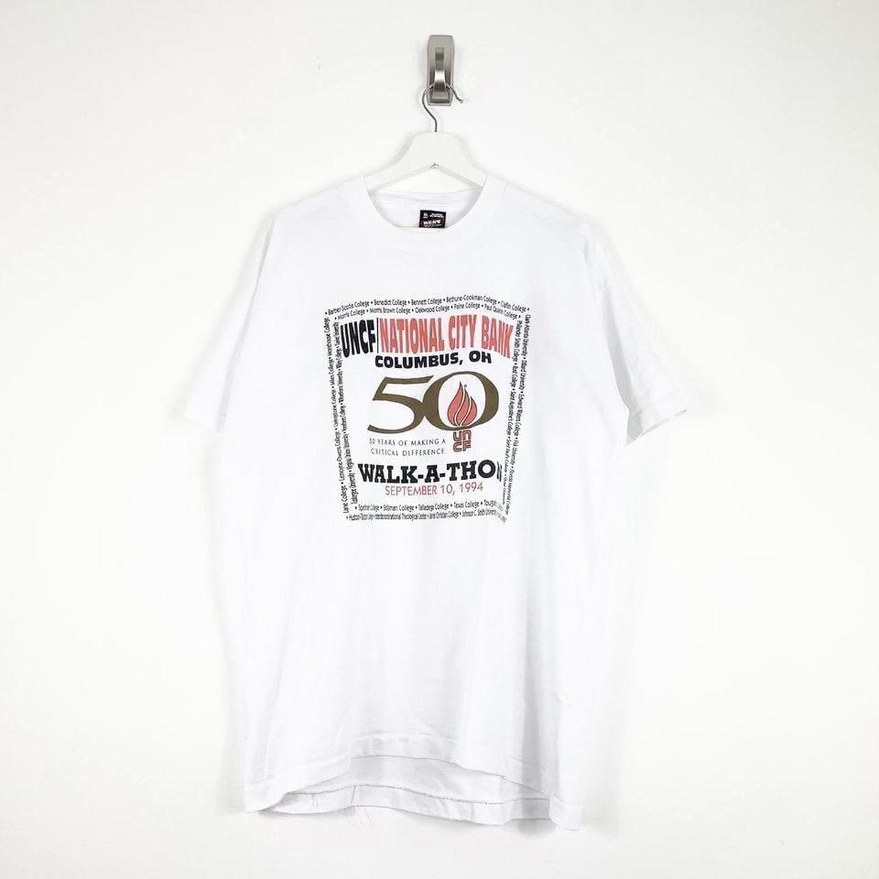 White Vintage 1994 USA Walkathon Graphic T Shirt... - Depop