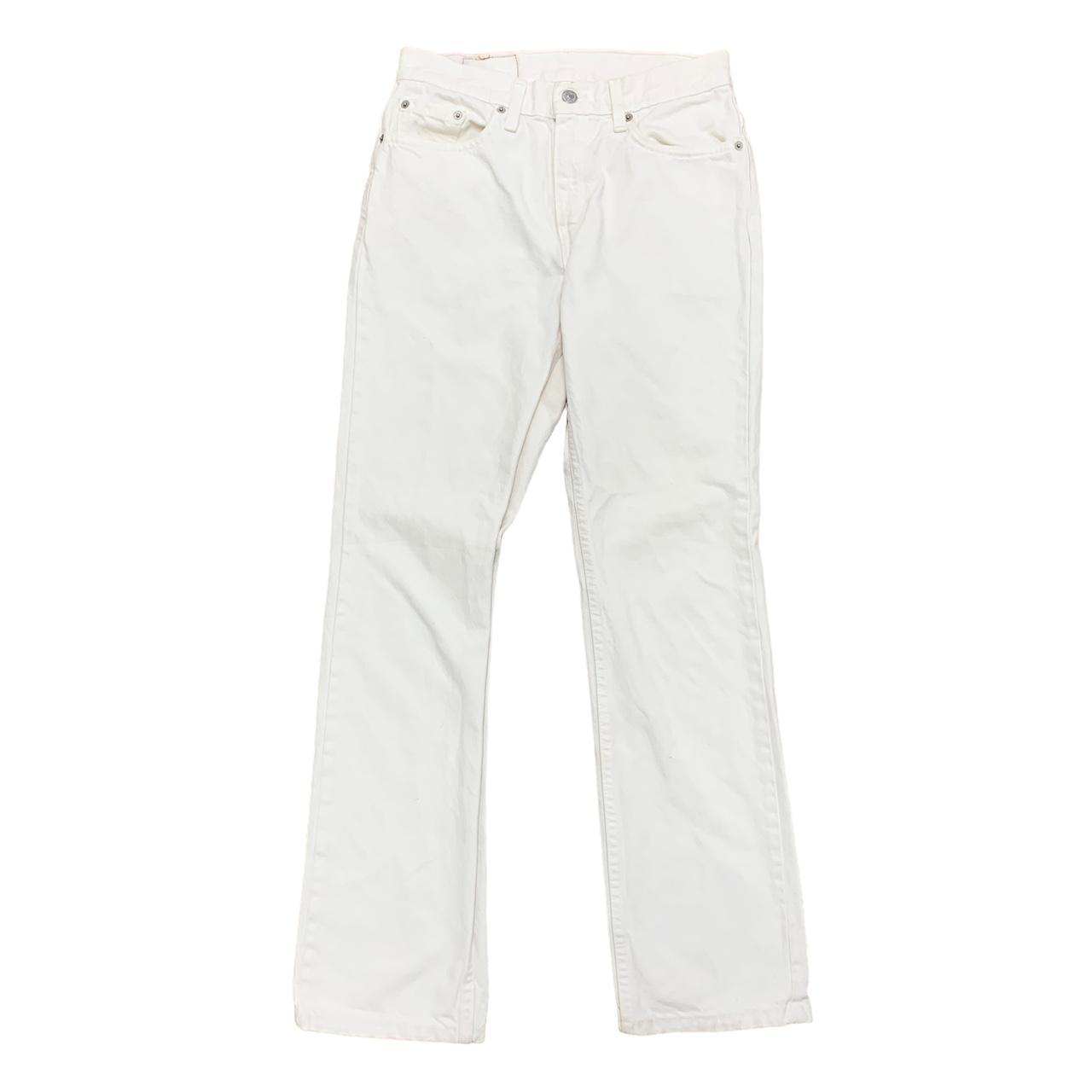 Levis 505 womens white on sale jeans