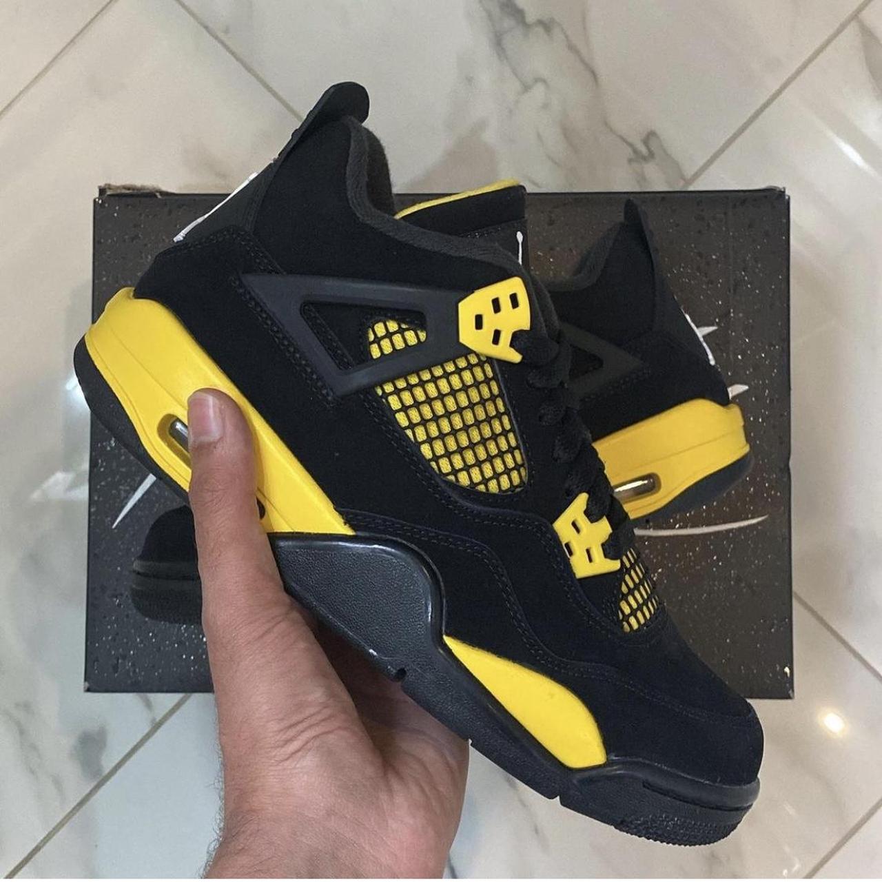 Jordan 4 Yellow Thunder GS UK 5 Brand New in box... - Depop