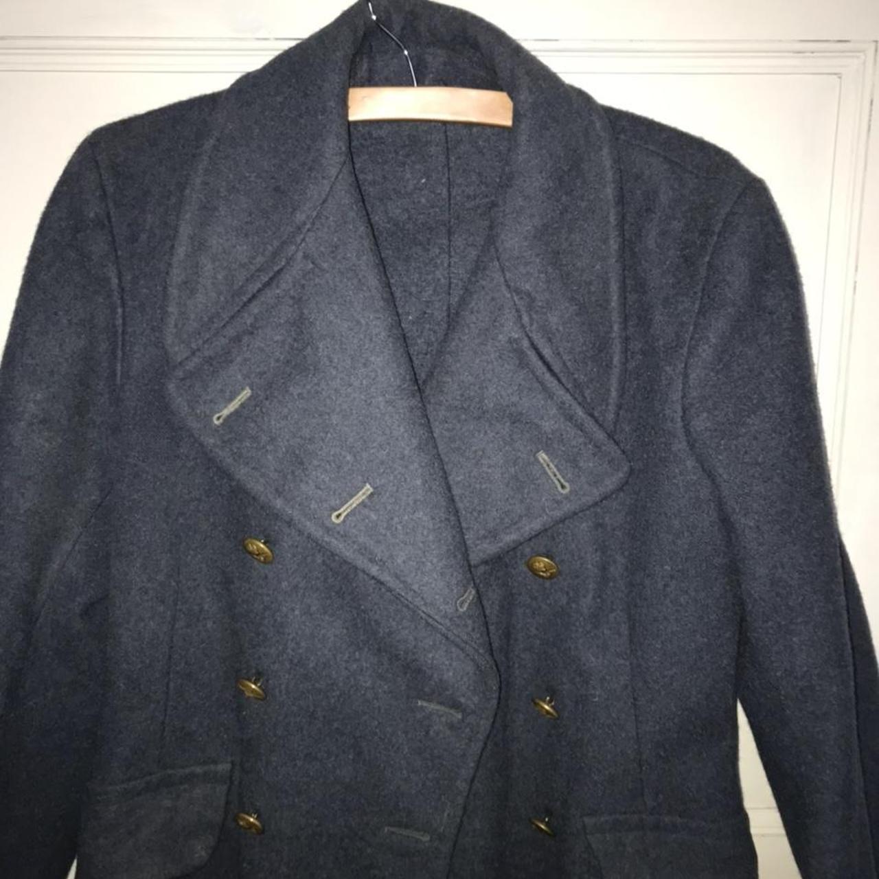 Vintage 1950s airforce greatcoat Small, described as... - Depop