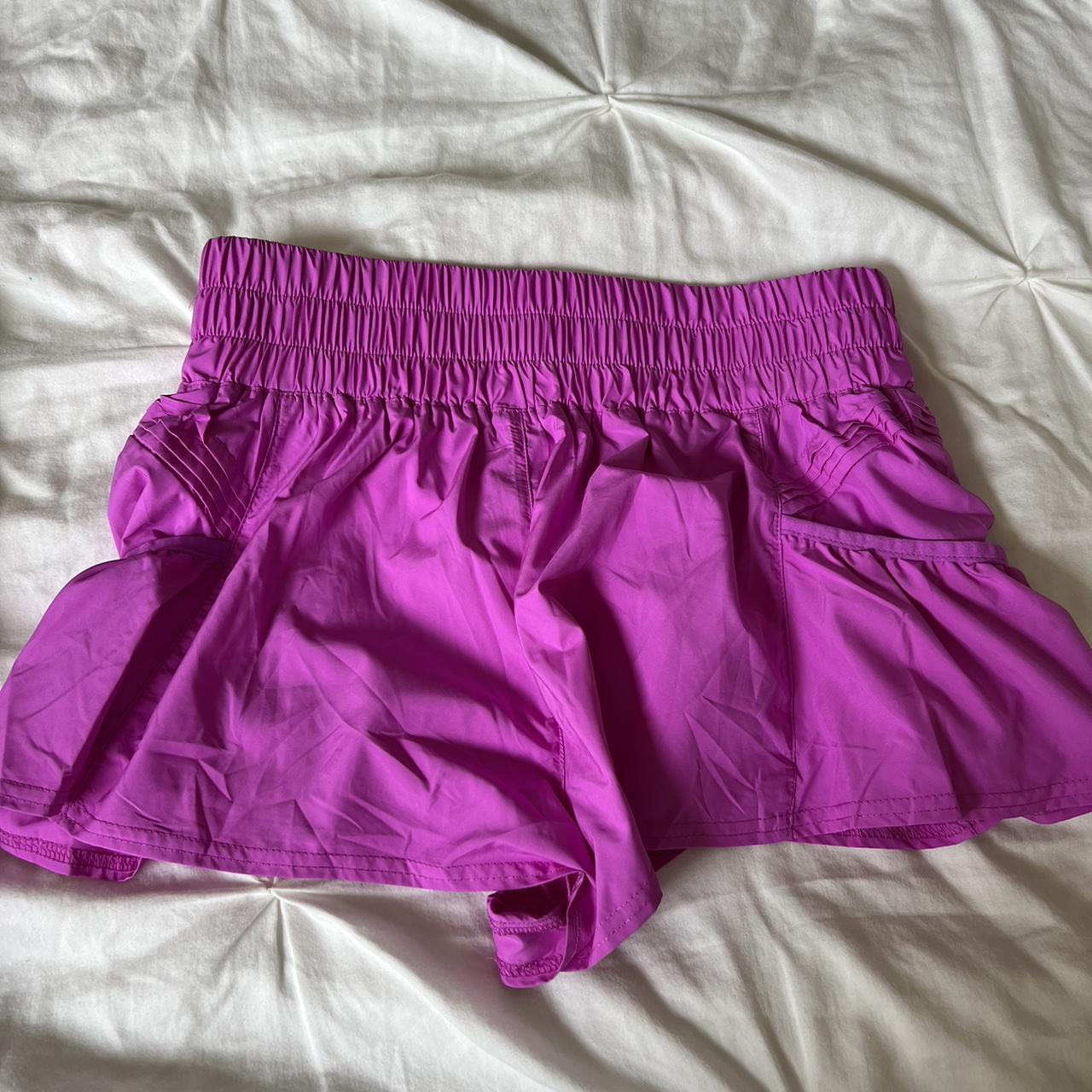 Free People Women's Pink Shorts | Depop