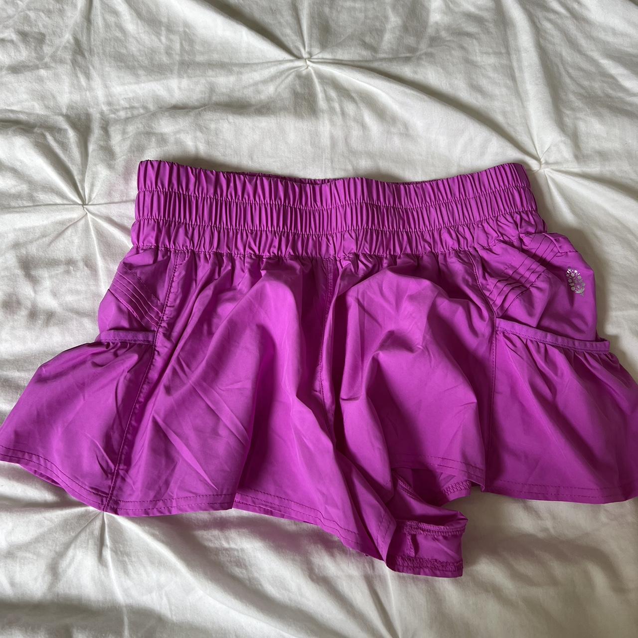 Free People Women's Pink Shorts | Depop