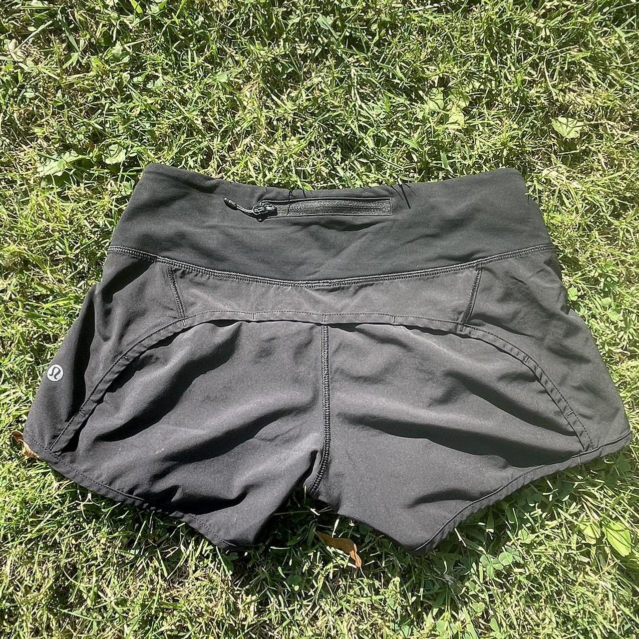 black lululemon shorts size 2! tag has been cut... Depop