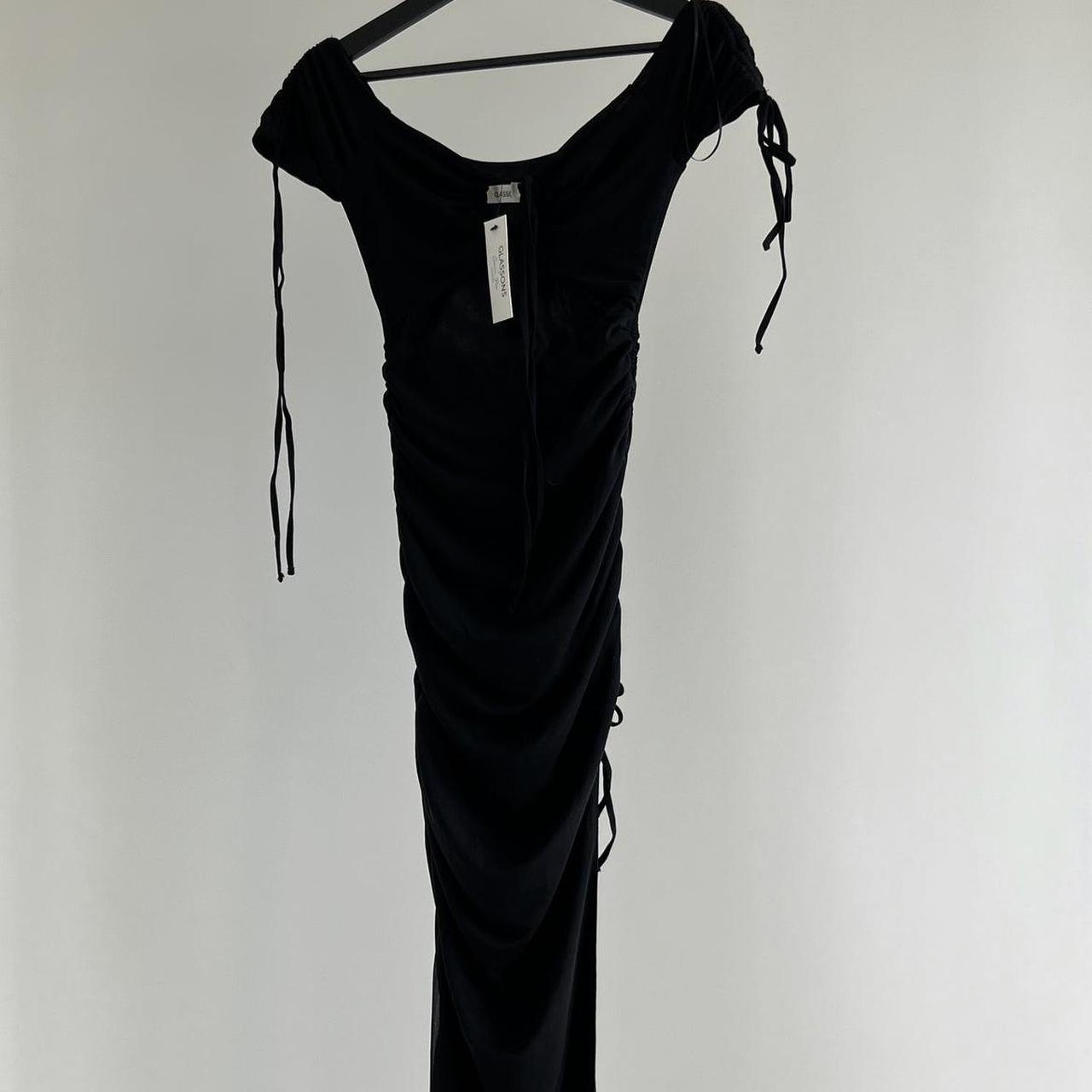 Glassons Black Bodycon Maxi Dress XS Depop