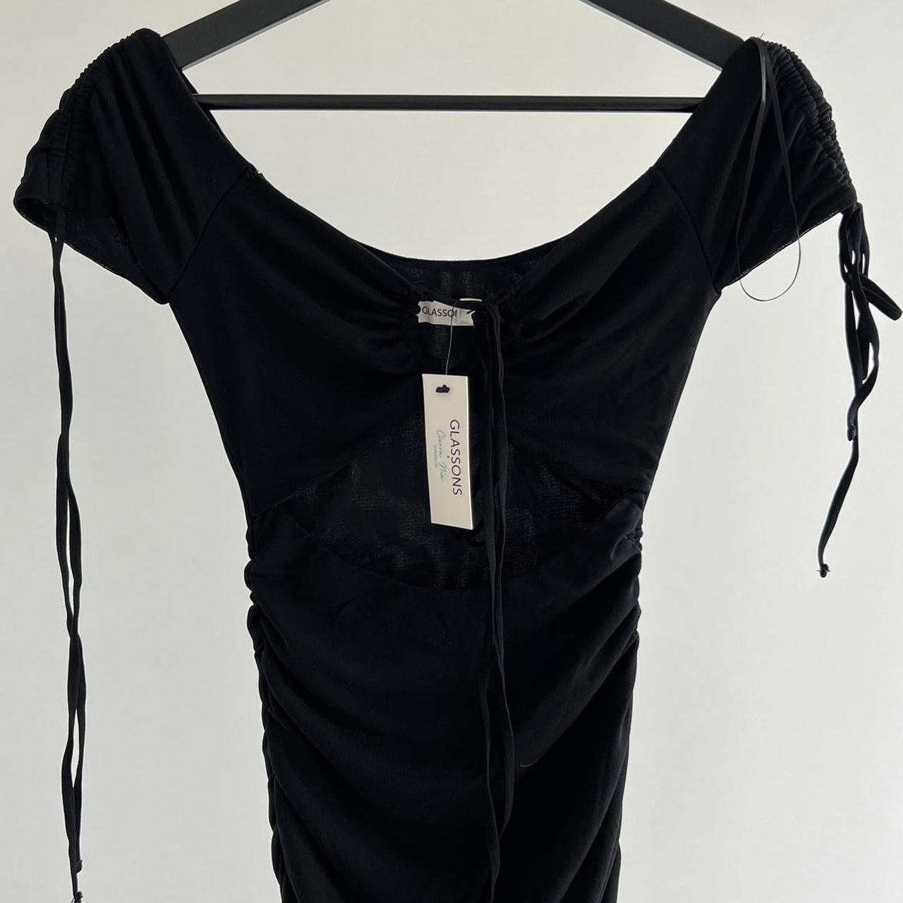 Glassons Black Bodycon Maxi Dress XS Depop