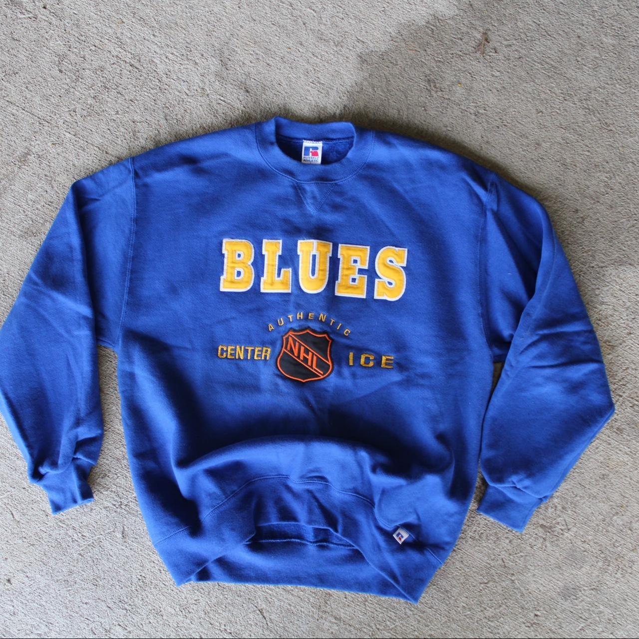 St. Louis Blues Hockey Long-Sleeve T-Shirt Size - Depop