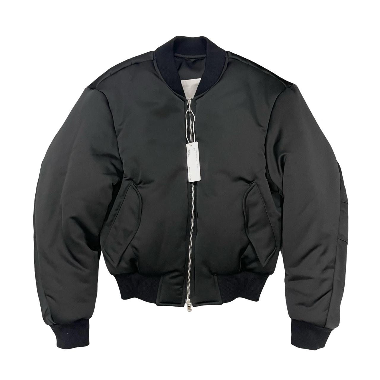 Vuja De Max Satin Pillow Bomber Jacket In Black - | Depop