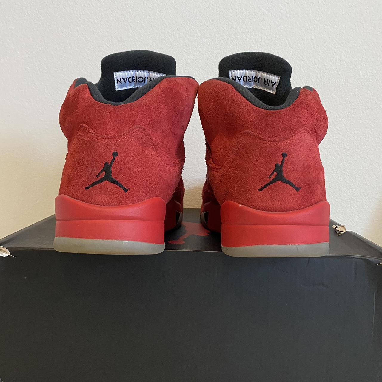 jordan 5 red suede size 9