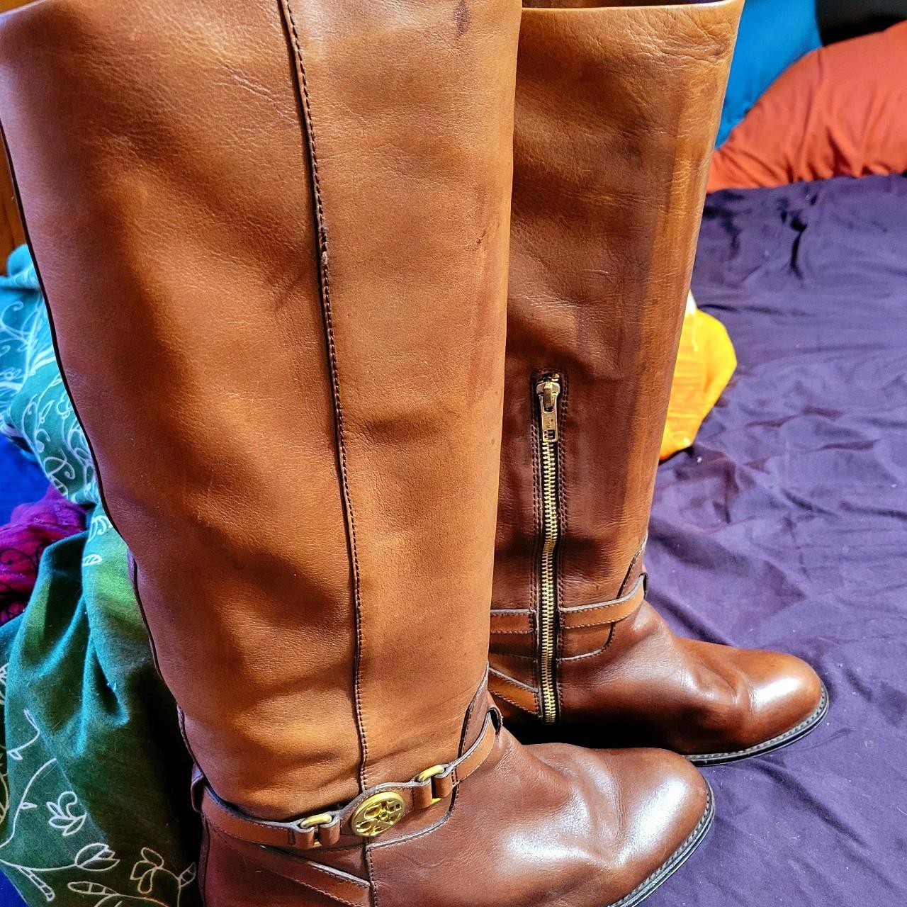 Coach riding boots best sale