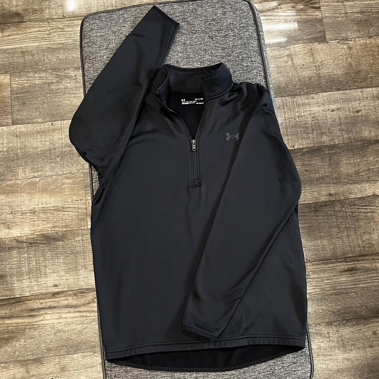 black Under Armor quarter zip pullover - Depop