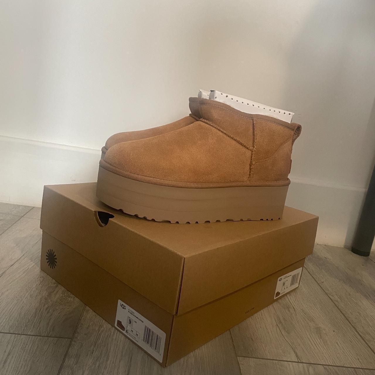 UGG Women's Yellow and Tan Boots | Depop