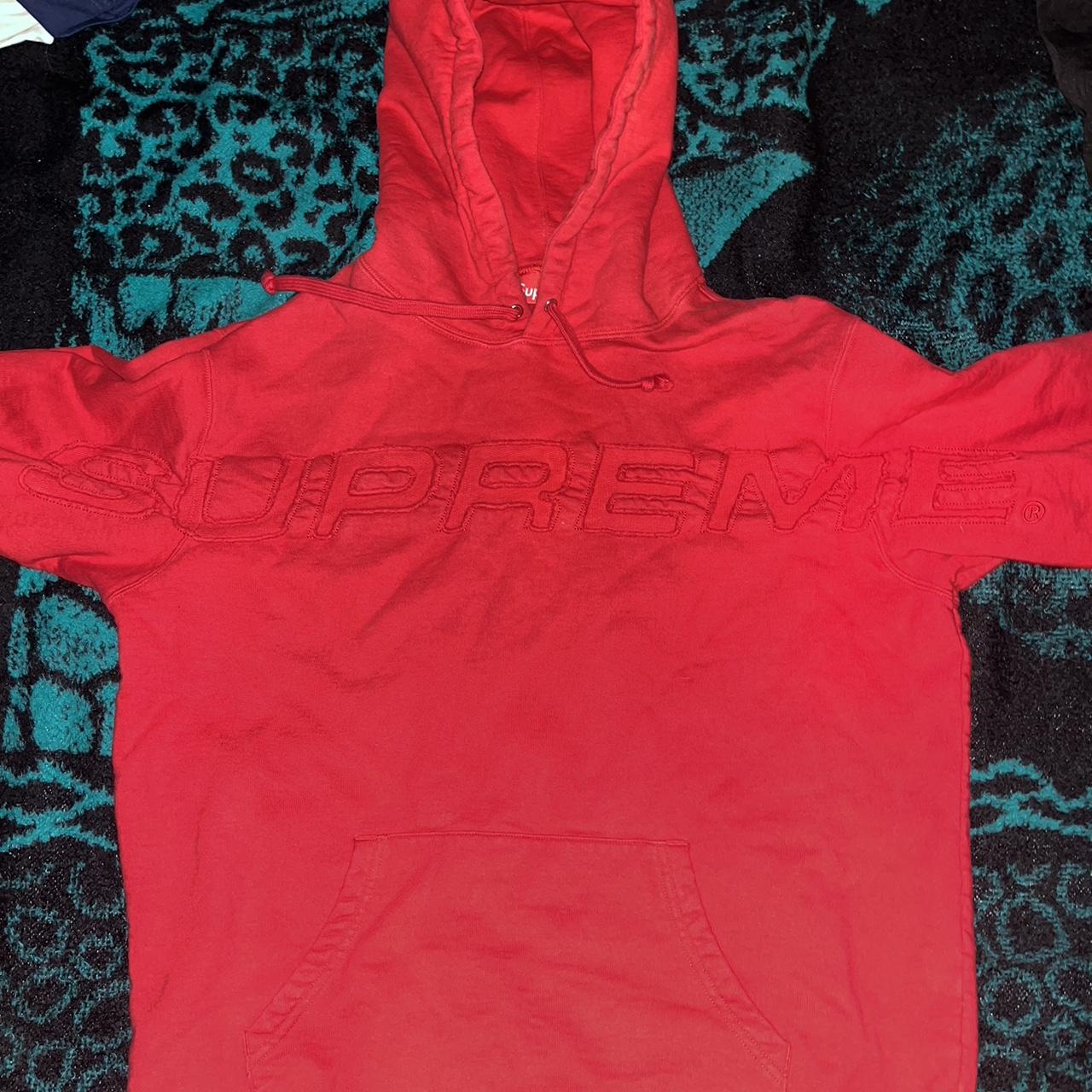 Supreme set in logo hoodie sale