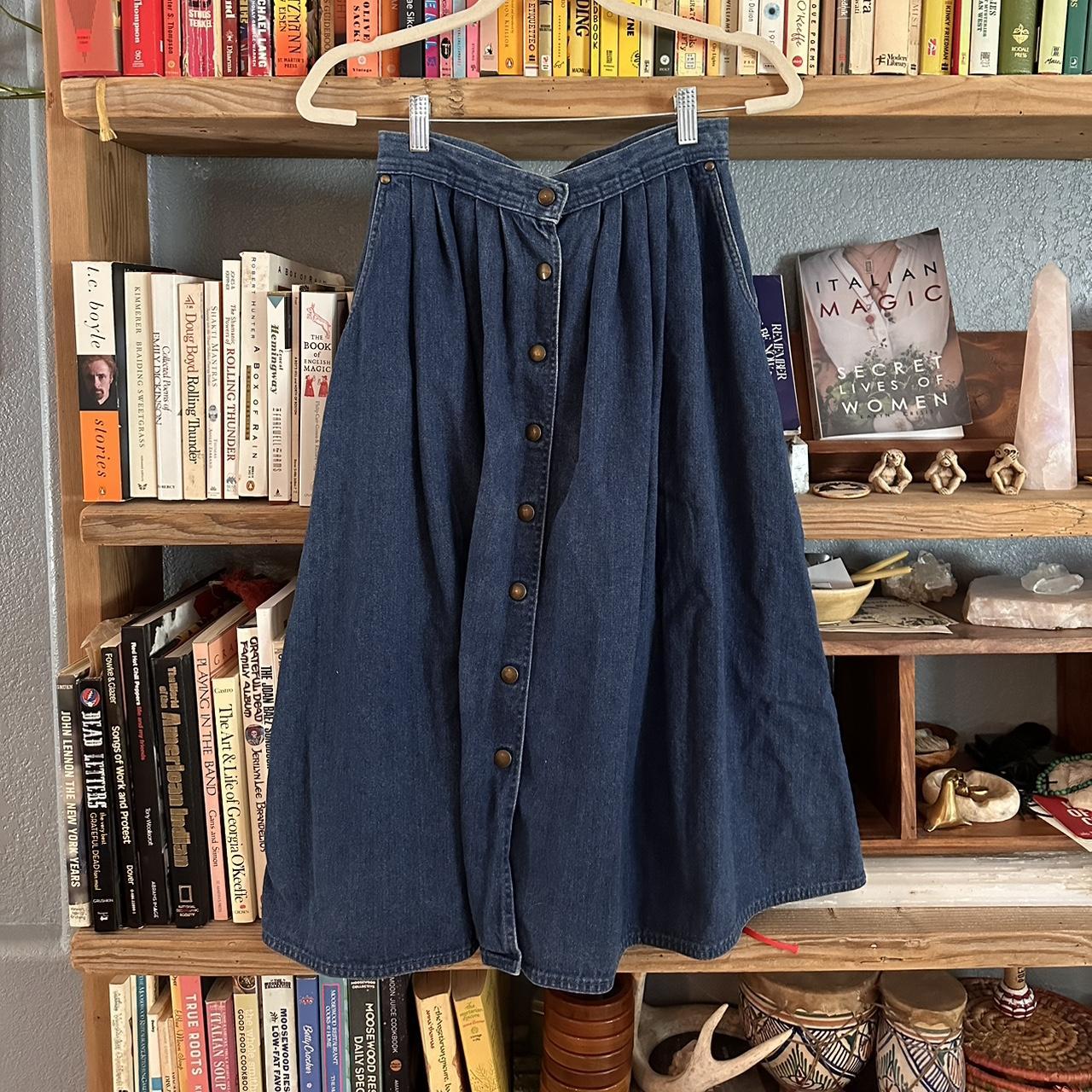 80s button outlet skirt