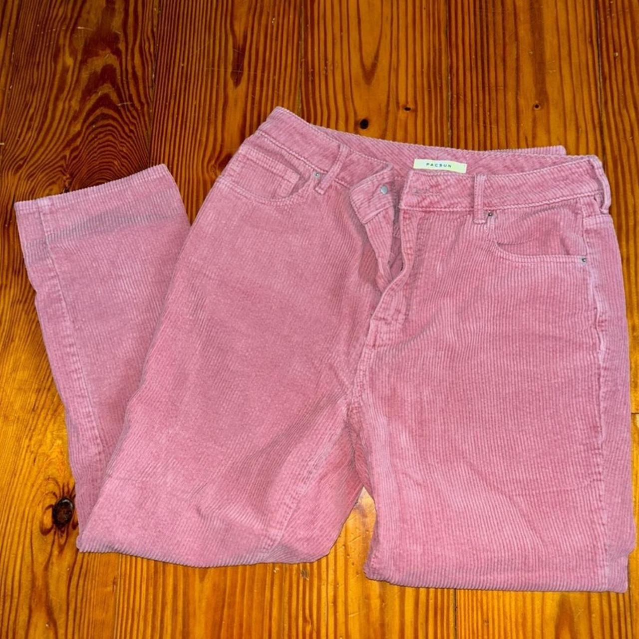 PacSun Women's Jeans Pink 30 – PacSun Pink corduroy mom jeans