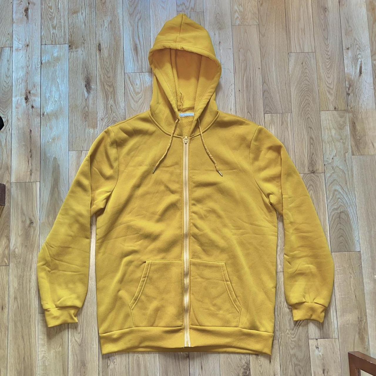 Yellow hoodie Golden/mustard shade worn once for a... - Depop