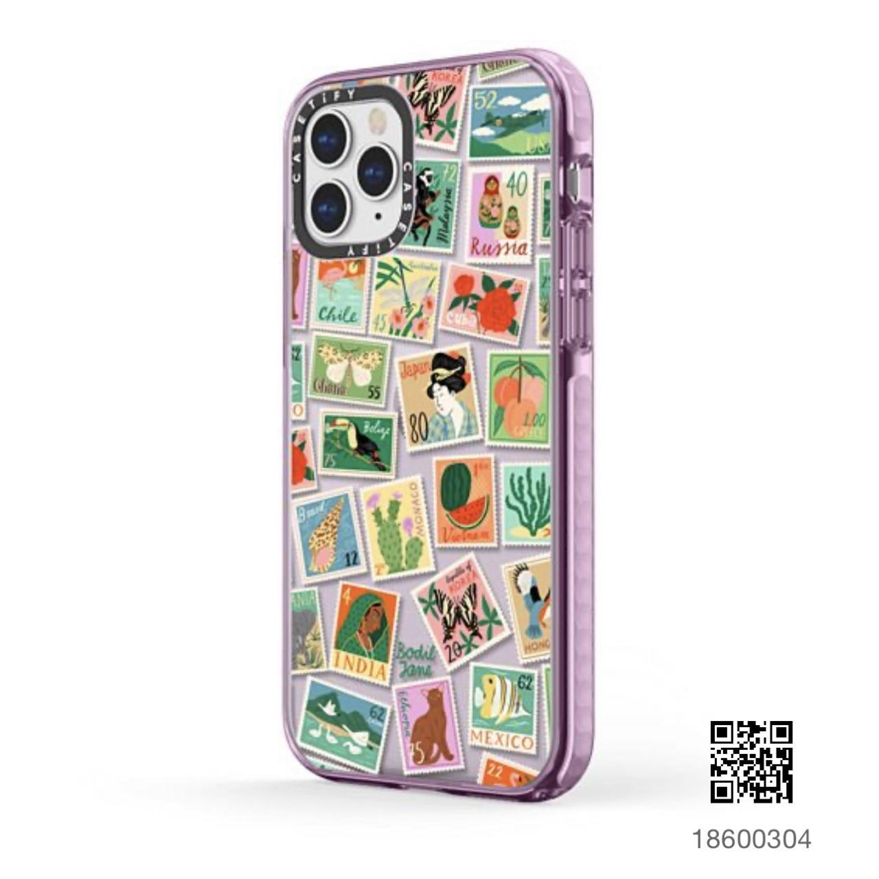 Casetify x Bodil Jane Lilac ‘Post Stamps’ iPhone 14... Depop