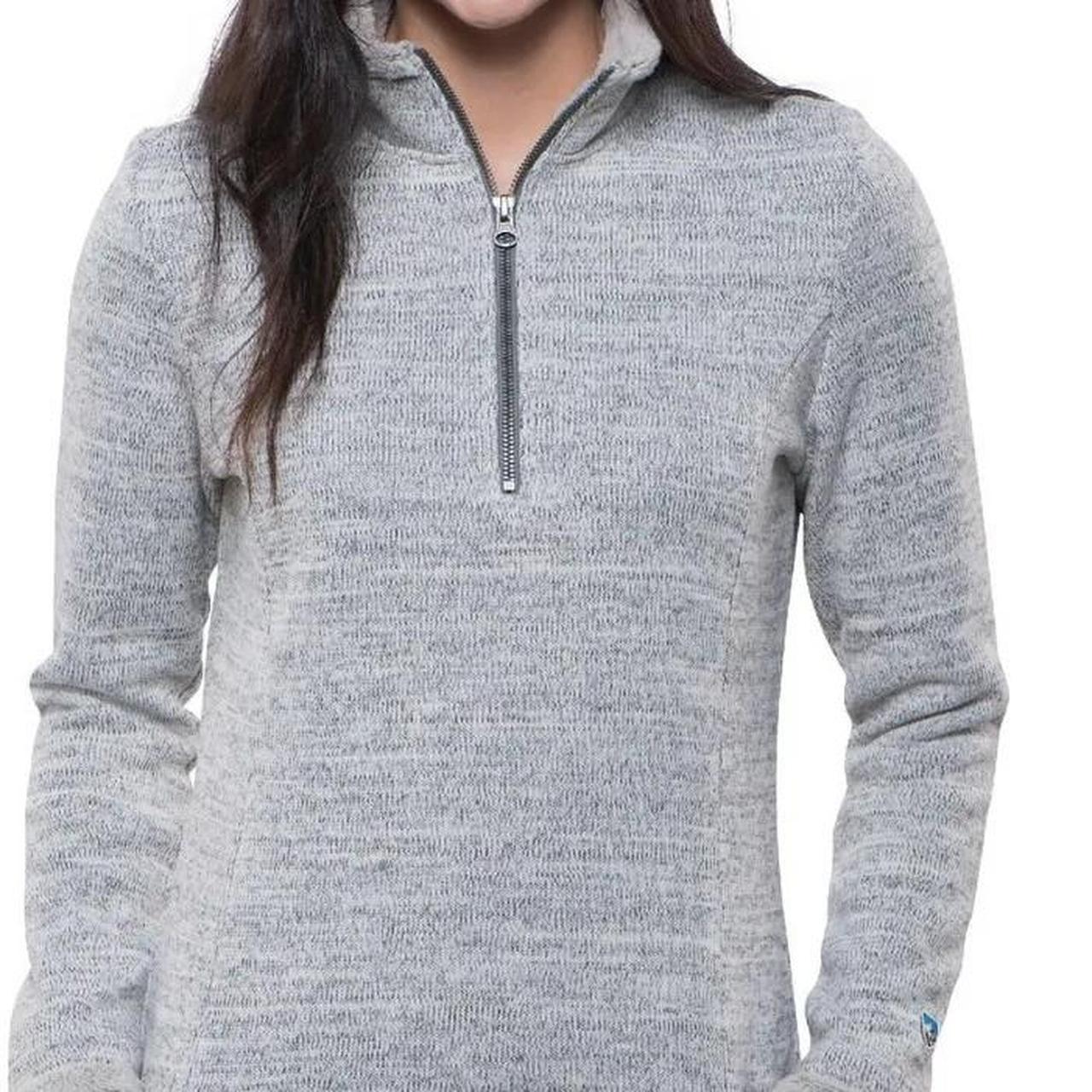 KUHL Womens Alaska Long Sweater Grey Medium