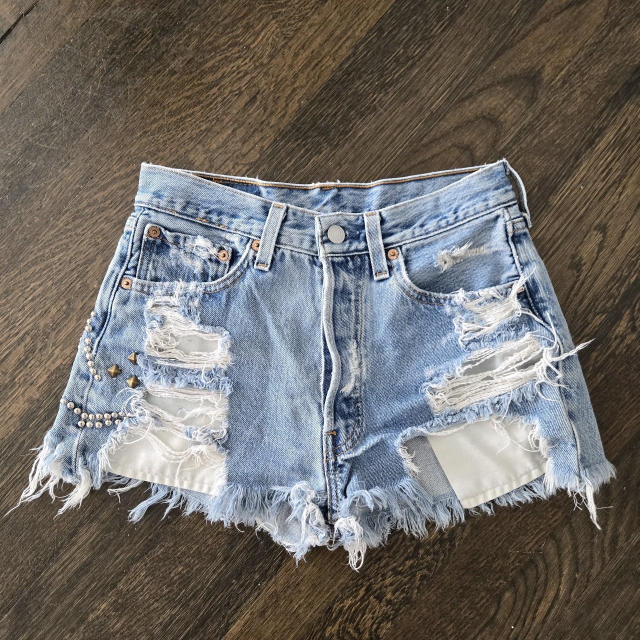 Vintage Levi’s 501 shorts 501® 90s Patchwork Women's Shorts - Medium Wash | Levi's® US