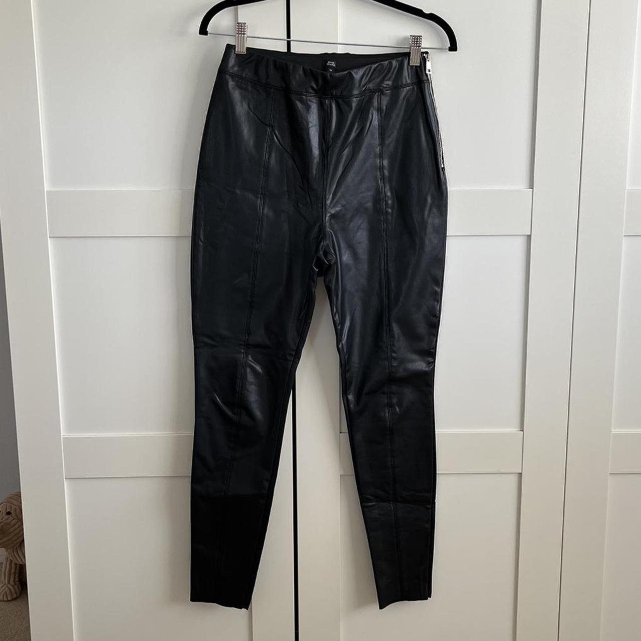 River Island leather look leggings/jeans, gold