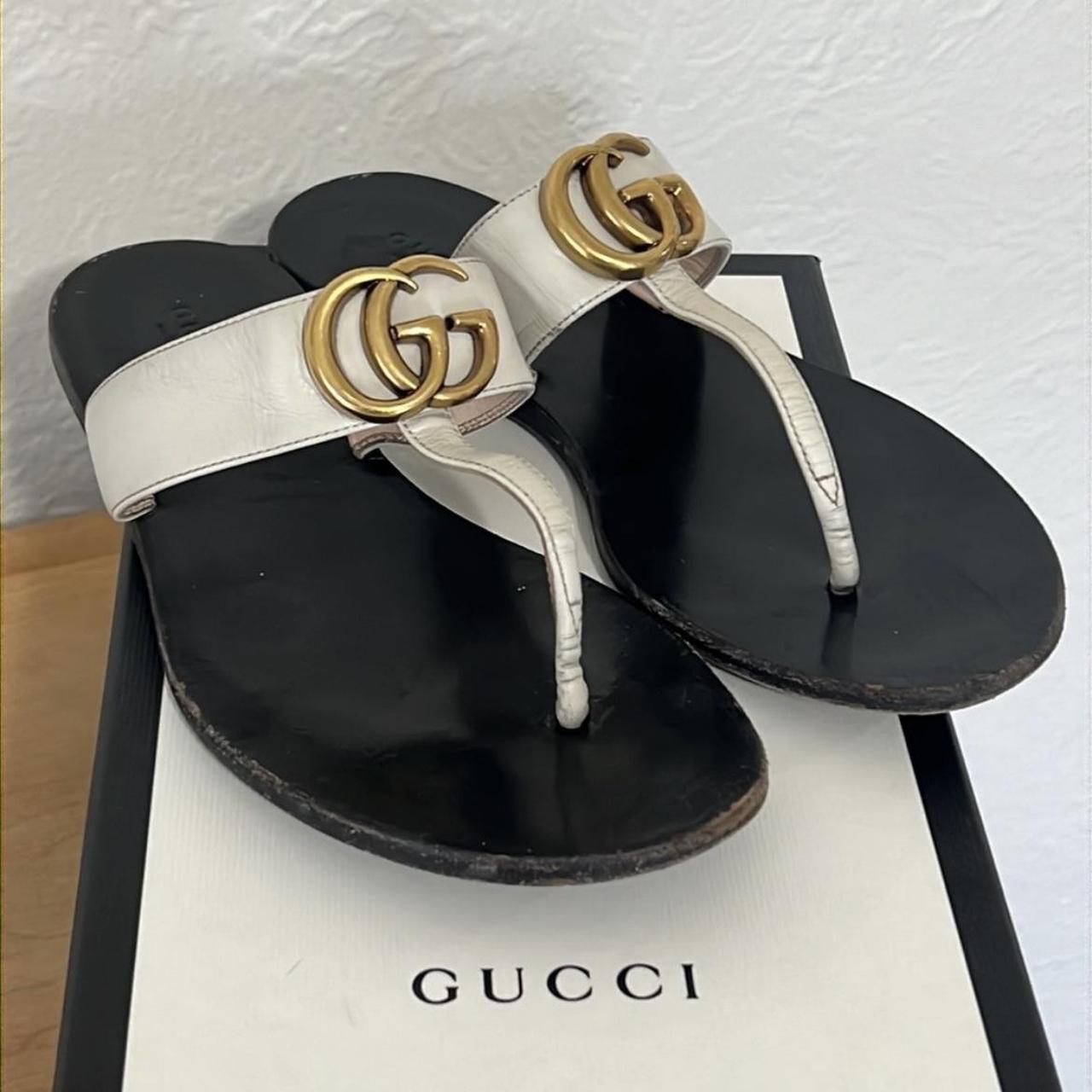 Gucci marmont flip online flops