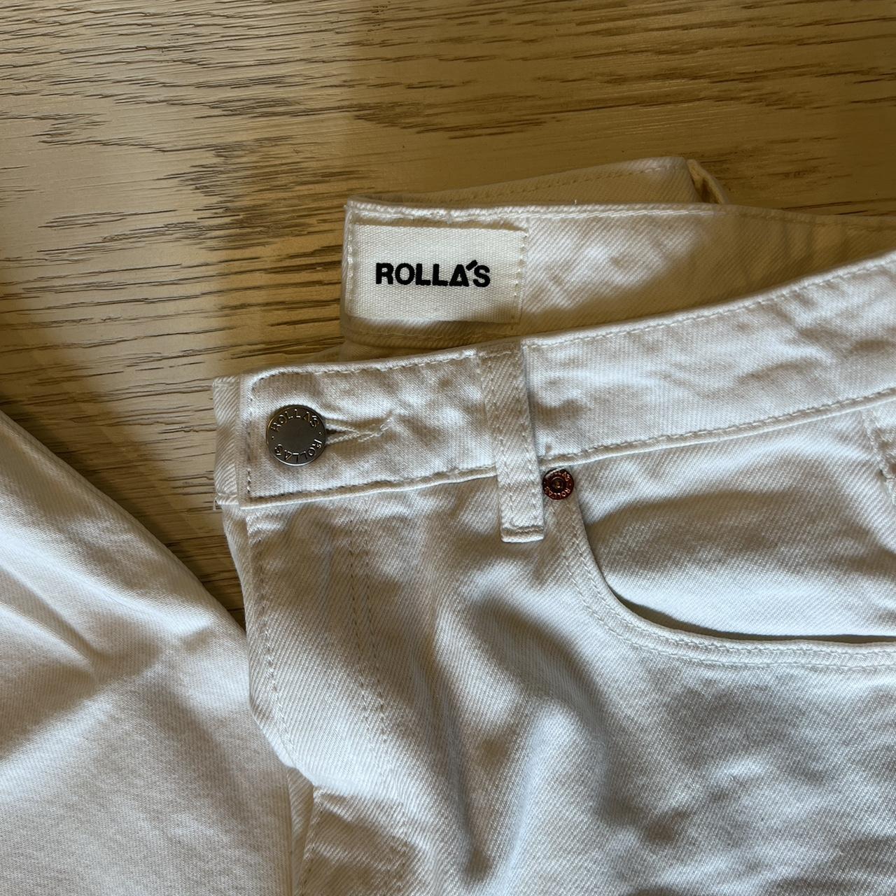 ROLLA’S White Jeans - Worn Once! - Depop