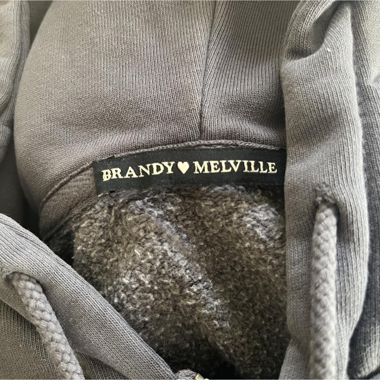 Brandy Melville Women's Navy Hoodie Depop
