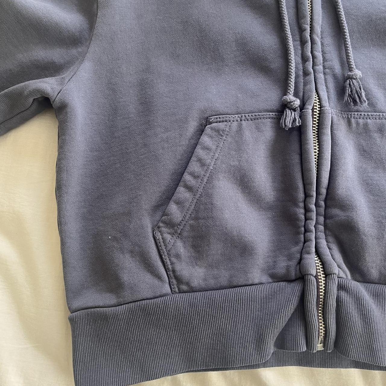 Brandy Melville Women's Navy Hoodie | Depop