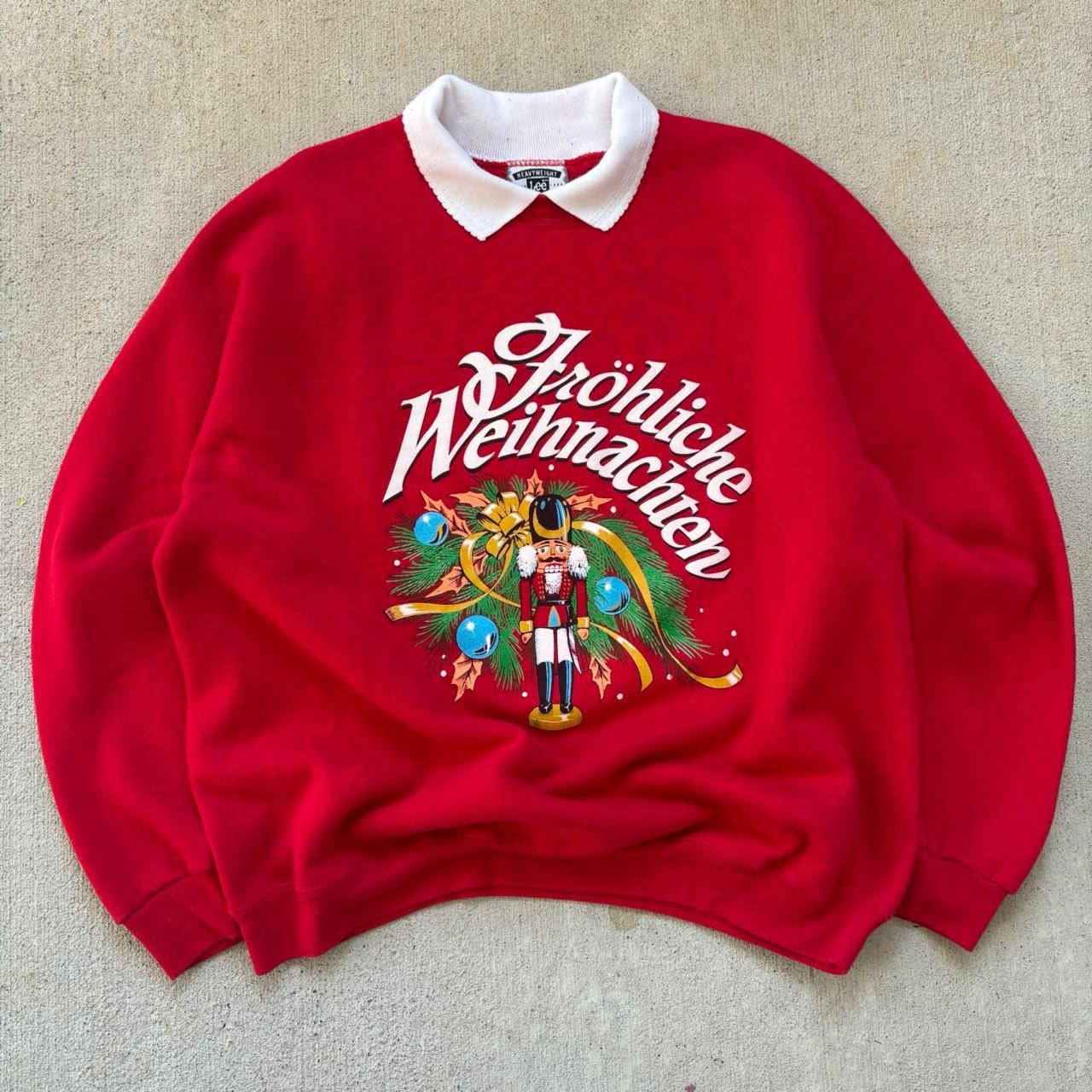 Lee Men's Sweatshirt - Red/Multi - XL – Vintage 9… - image 1