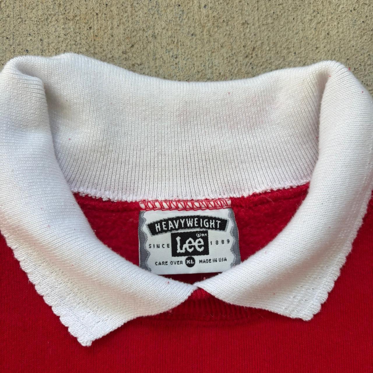 Lee Men's Sweatshirt - Red/Multi - XL – Vintage 9… - image 2