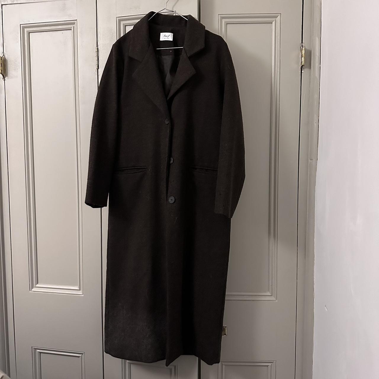 . Korean made wool-blend coat Size: XS/ UK... - Depop