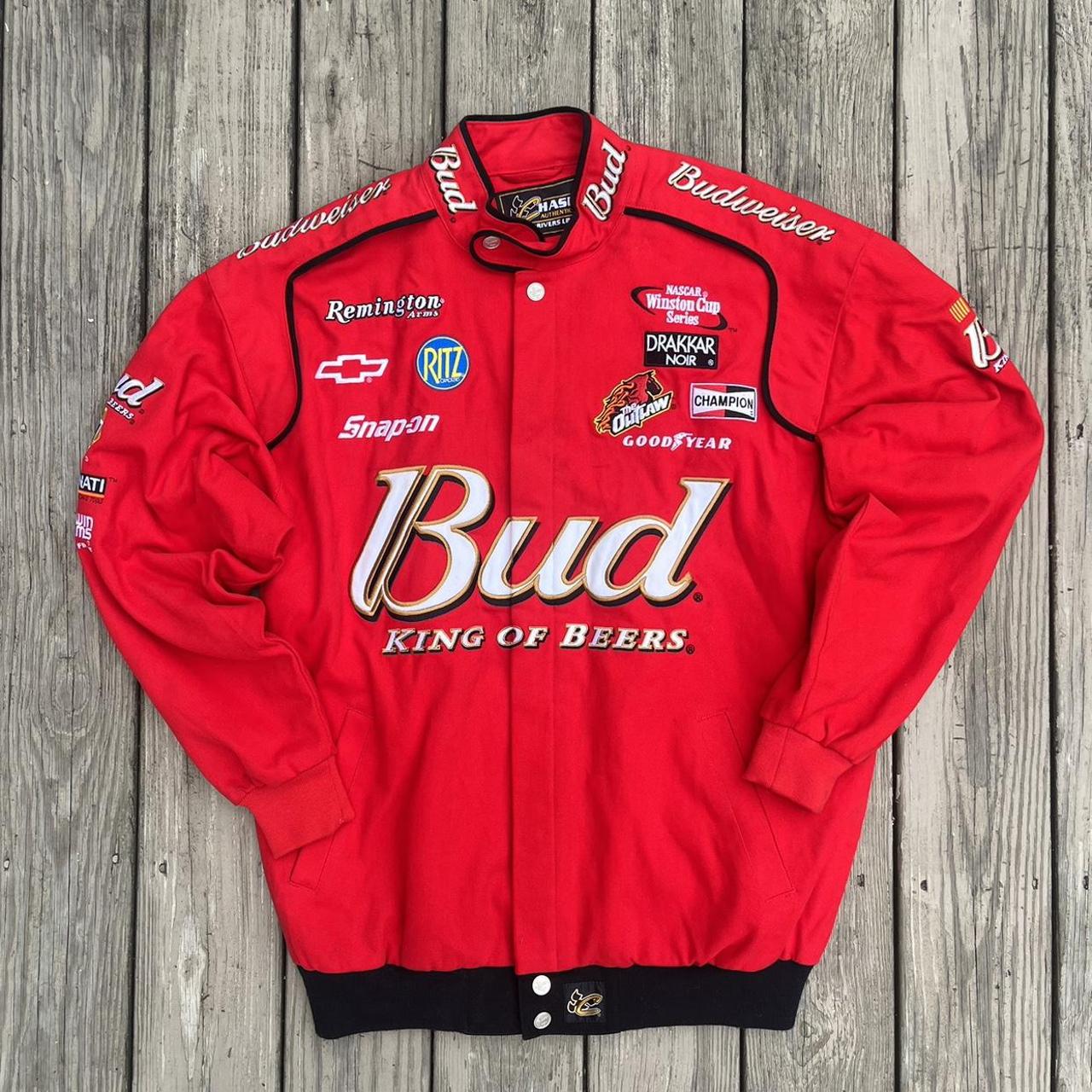 Vintage 90s Nascar Dale Earnhardt Jr Budweiser... - Depop