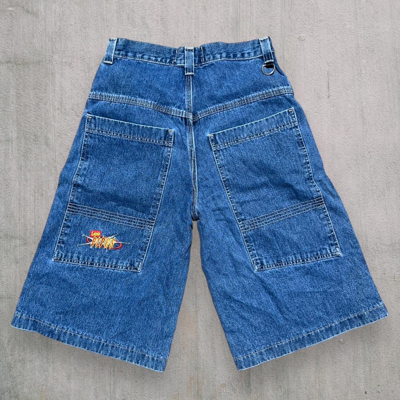 VINTAGE 90’s LEE PIPES JEAN SHORTS/JORTS SKATER... - Depop