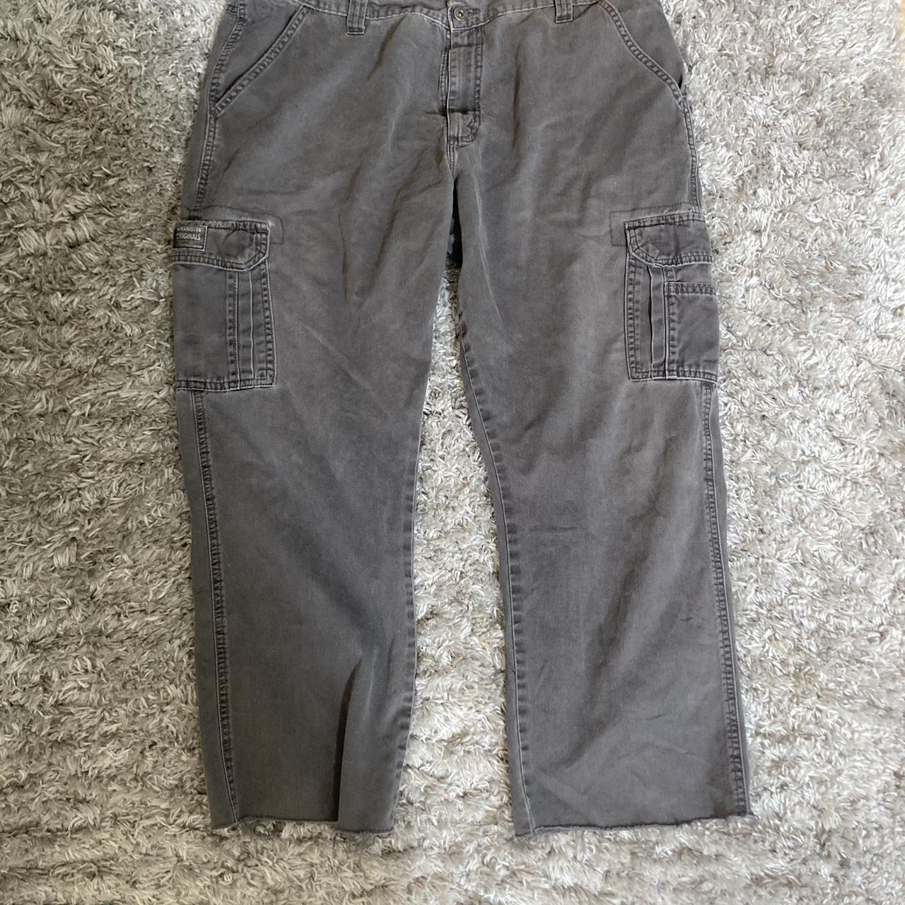 Wrangler Men's Grey Trousers | Depop