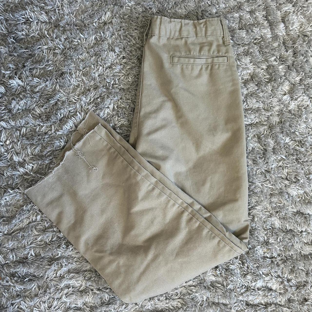 Womens Dickes Khaki Pants Size 16 Stain On Back Of Depop