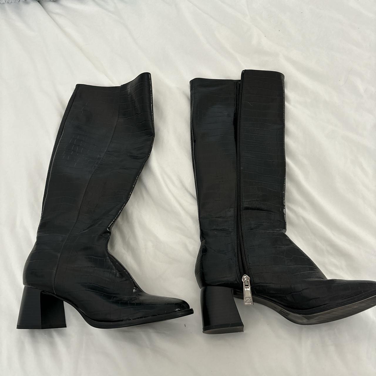 zara croc boots