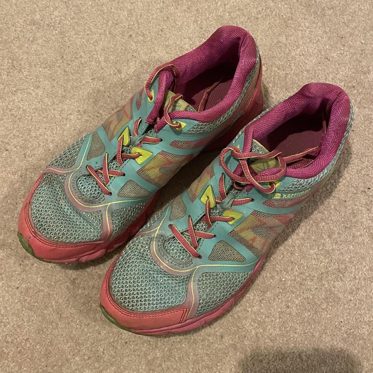 Karrimor turquoise and pink running trainers Depop